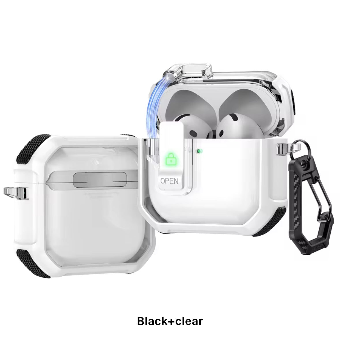 Hard Case with Lock for AirPods Pro and AirPods Pro 2nd Gen