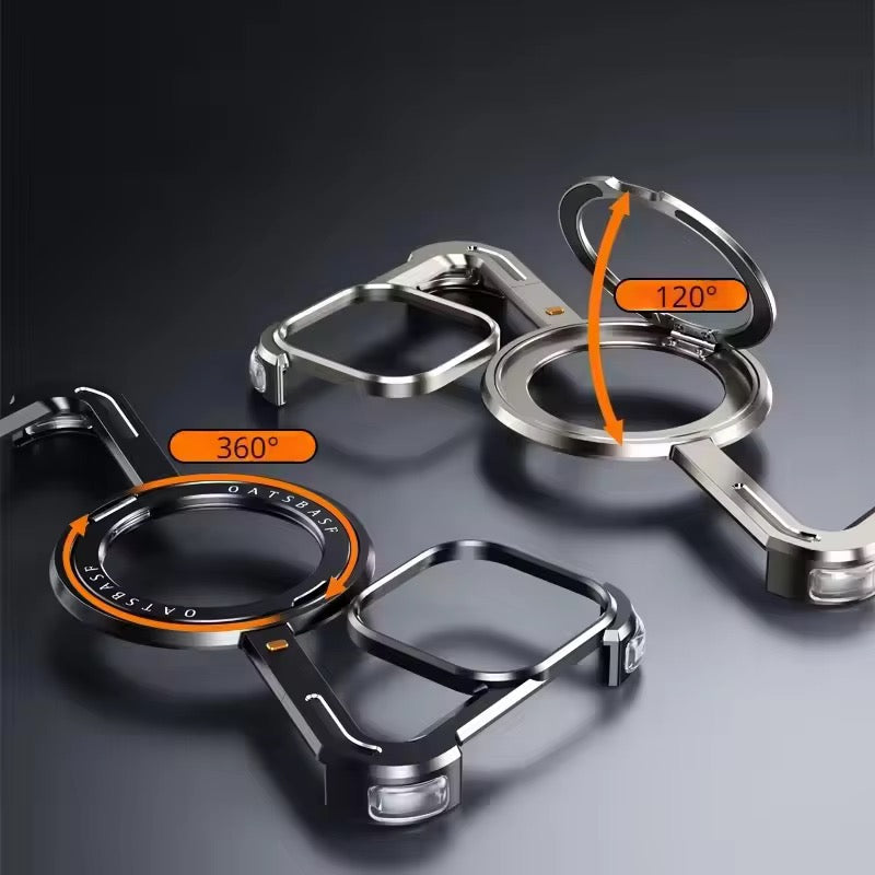 Z Shaped Metal Magsafe Bumper Case with Stand for iPhone