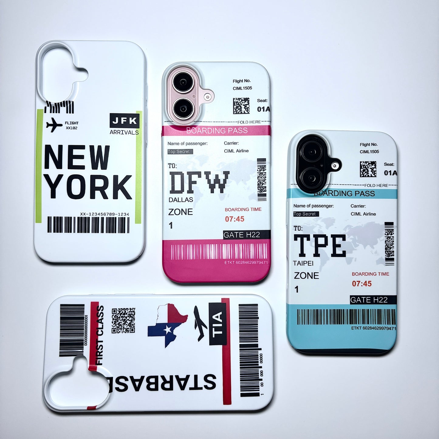 Bon Voyage Printed iPhone Case