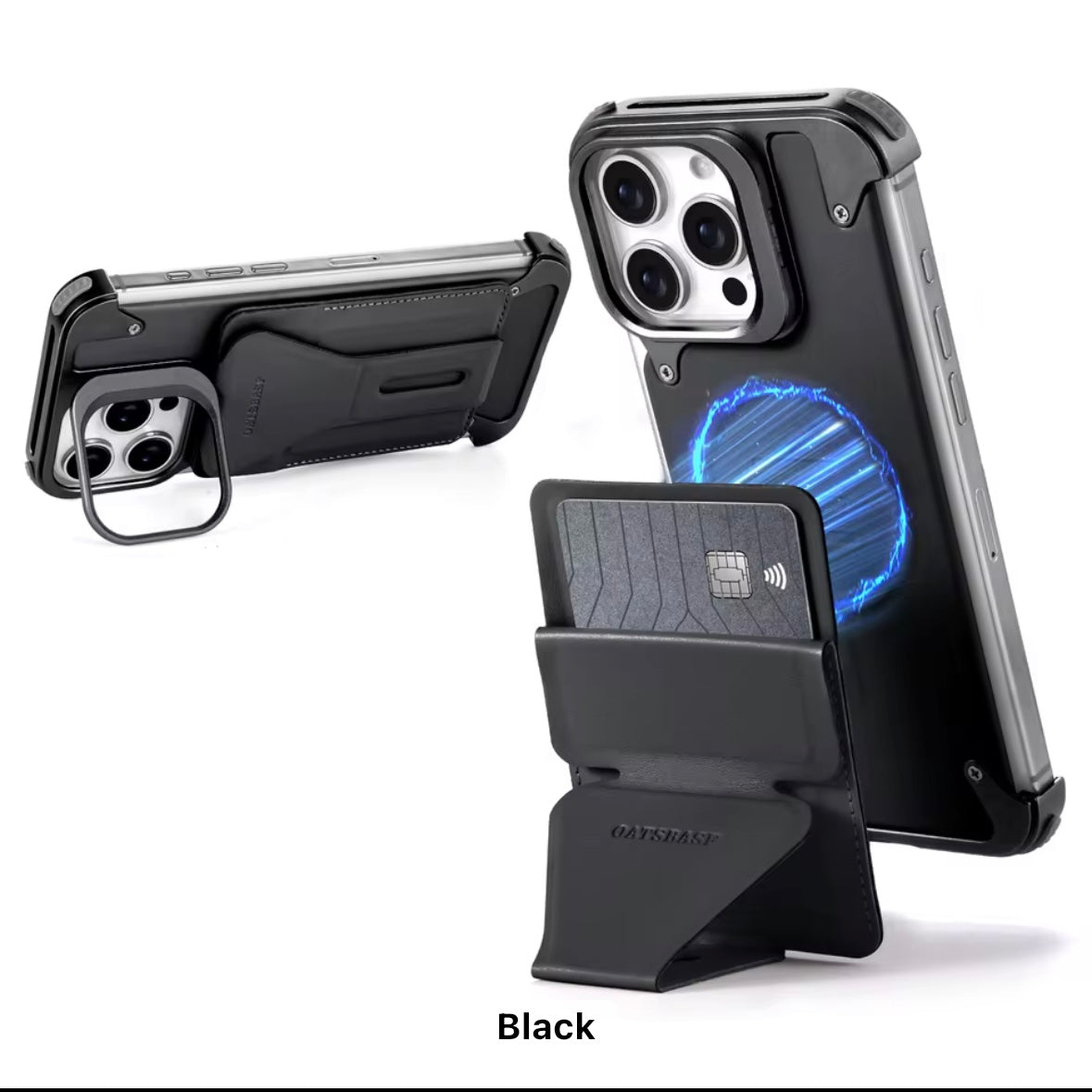 All-in-One - Leather & Metal MagSafe iPhone Case