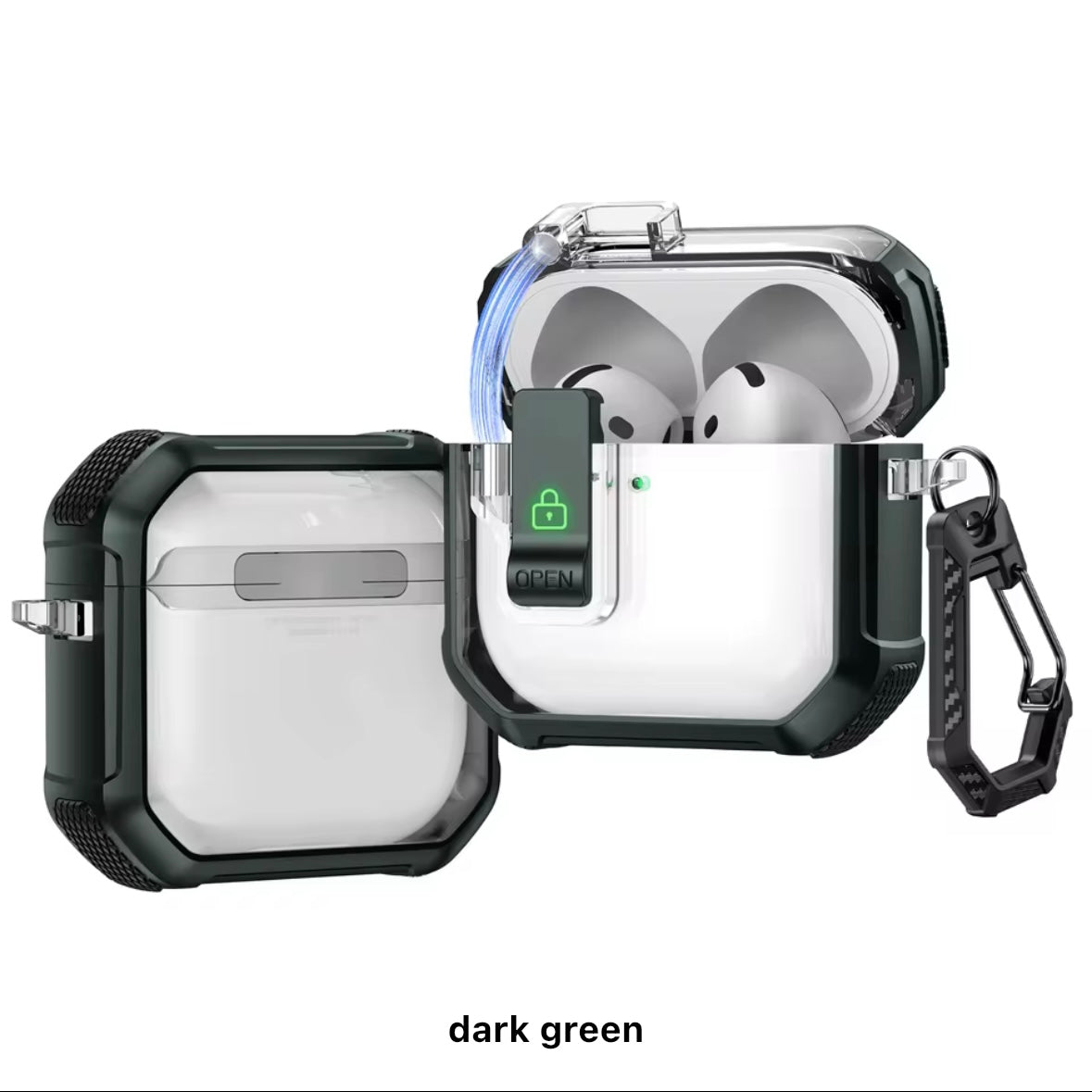 Hard Case with Lock for AirPods Pro and AirPods Pro 2nd Gen