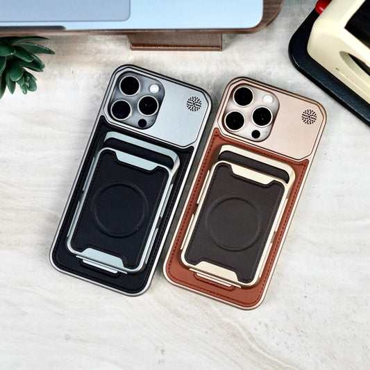 MagLock Metal & Leather MagSafe Wallet