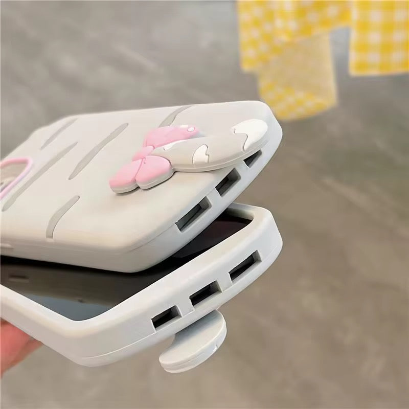 Silicone Fancy Kitty Case for iPhone 14 & 15 Series