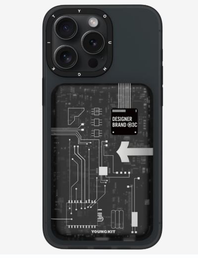 Circuit Board Magnetic Wireless Power Bank - 5000 mAh