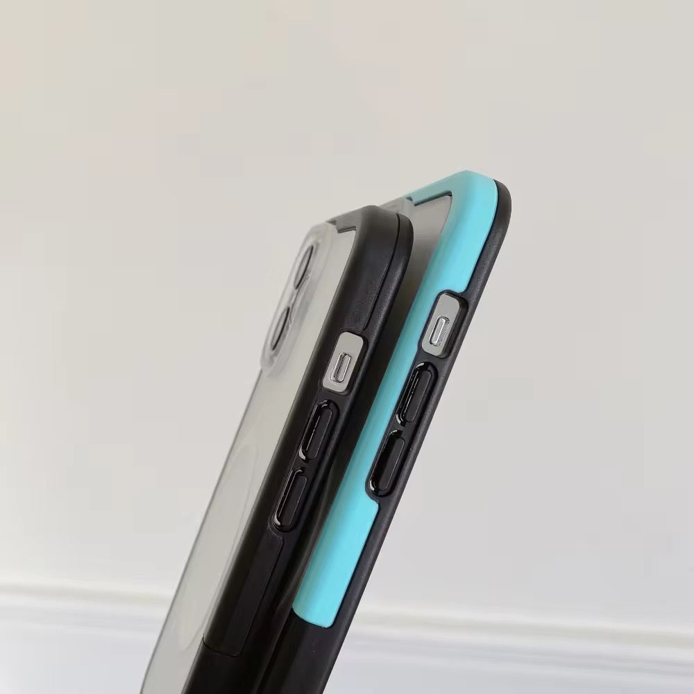 Dual Shade Bumper Case with Back Panel iPhone Case