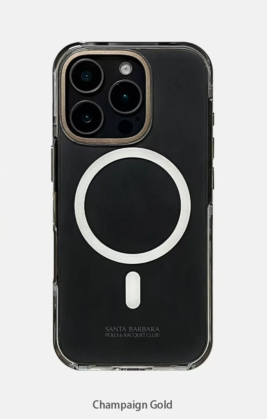Transparent Metal Frame iPhone Case