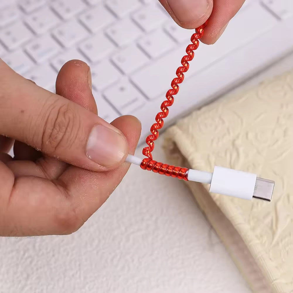Spiral Full Size Cable Protector for Charging / Headphone / Audio Cable - Pack of 2 at 249