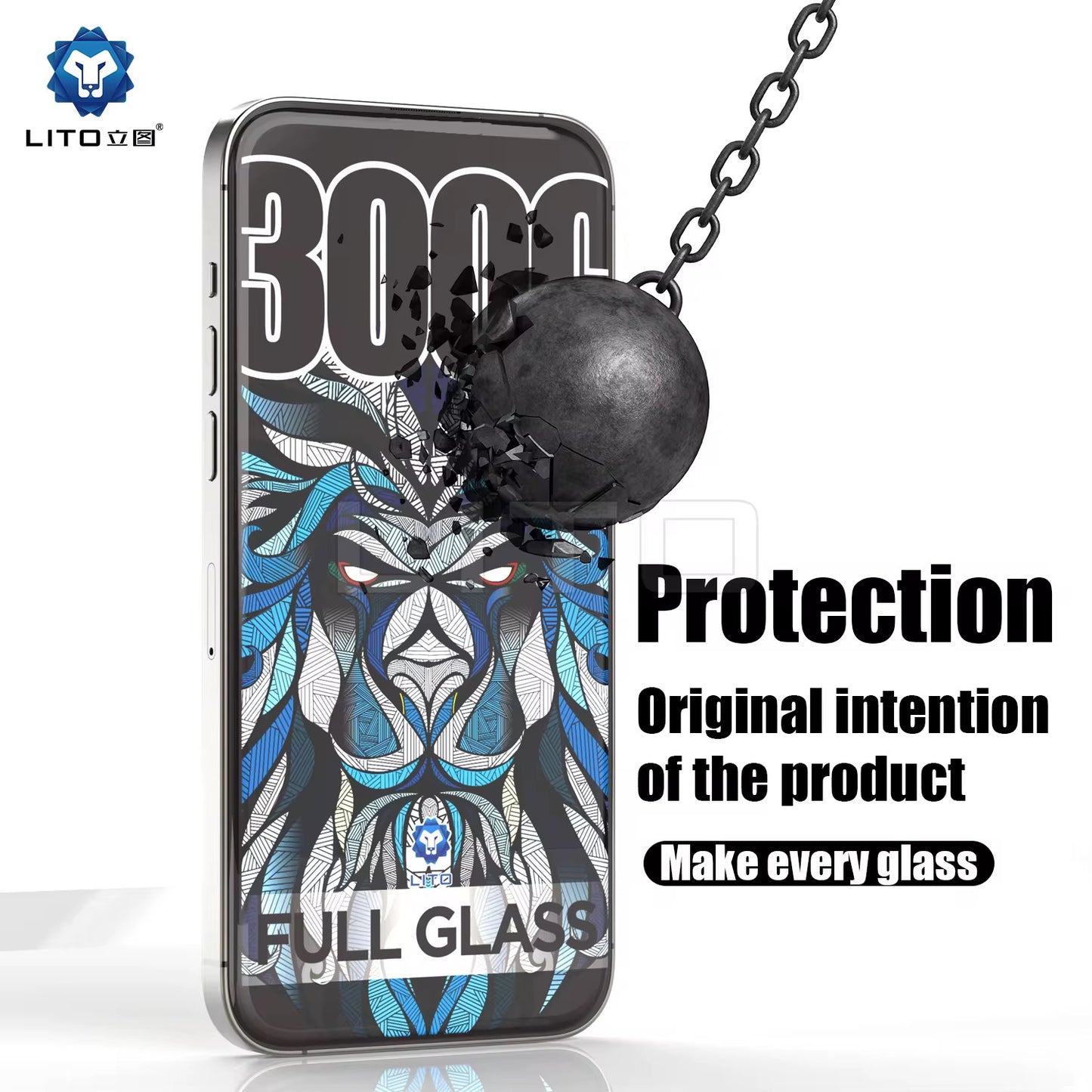 LITO - Clear Tempered Glass iPhone Screen Protector