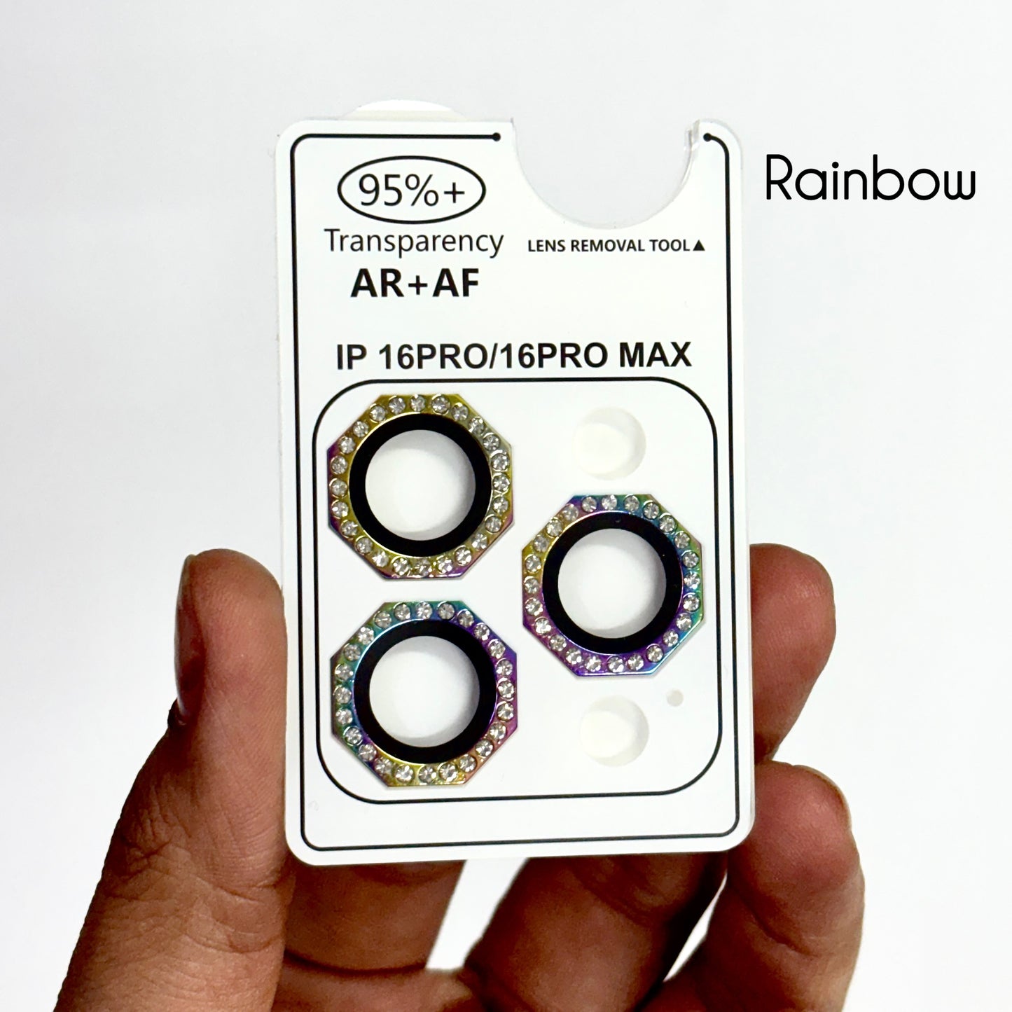 Diamond Octagonal Camera Rings for iPhone