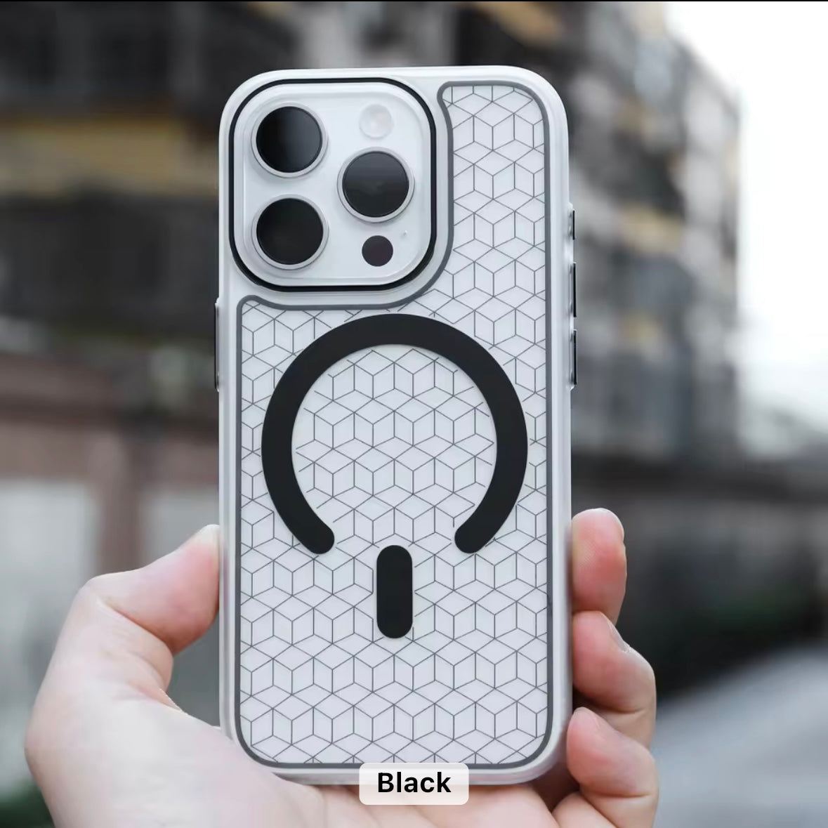 MagSafe Printed Matte Hard Case for iPhone