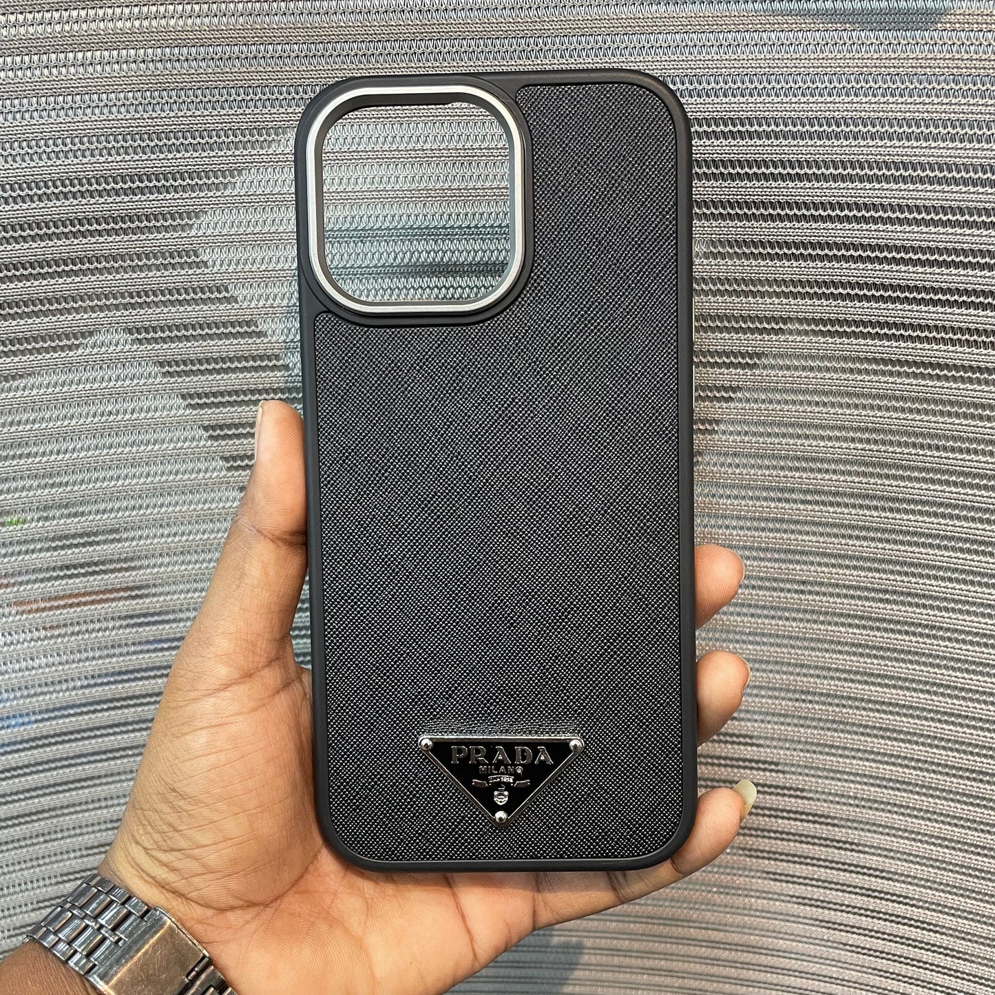 LogoLuxe Leather iPhone Case