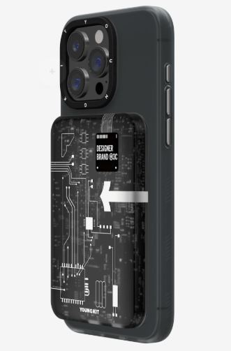 Circuit Board Magnetic Wireless Power Bank - 5000 mAh