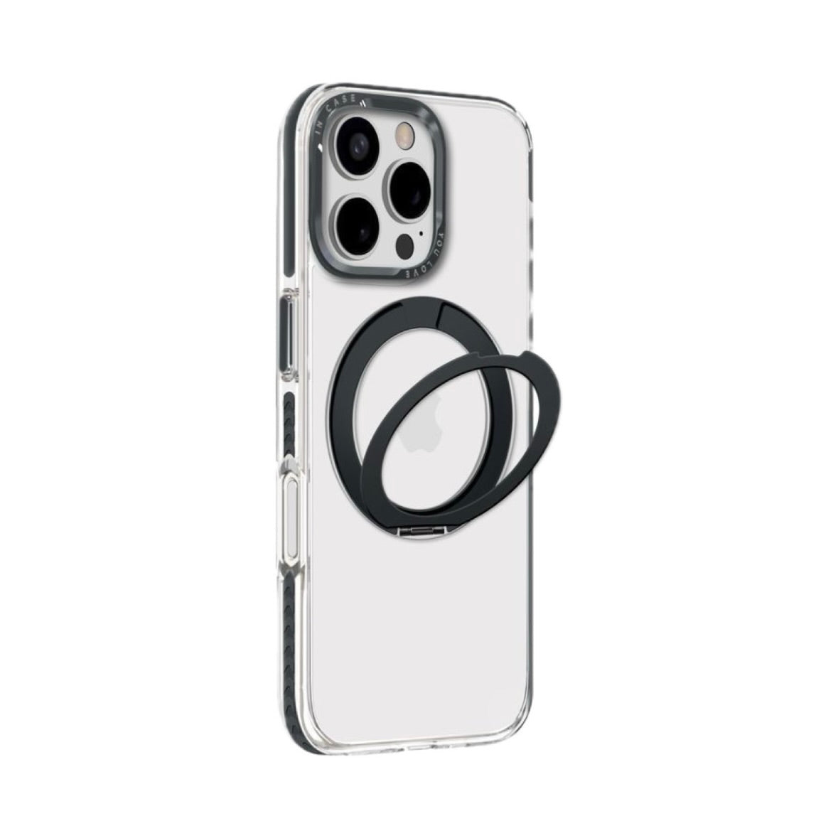 Transparent MagSafe iPhone Case with Stand