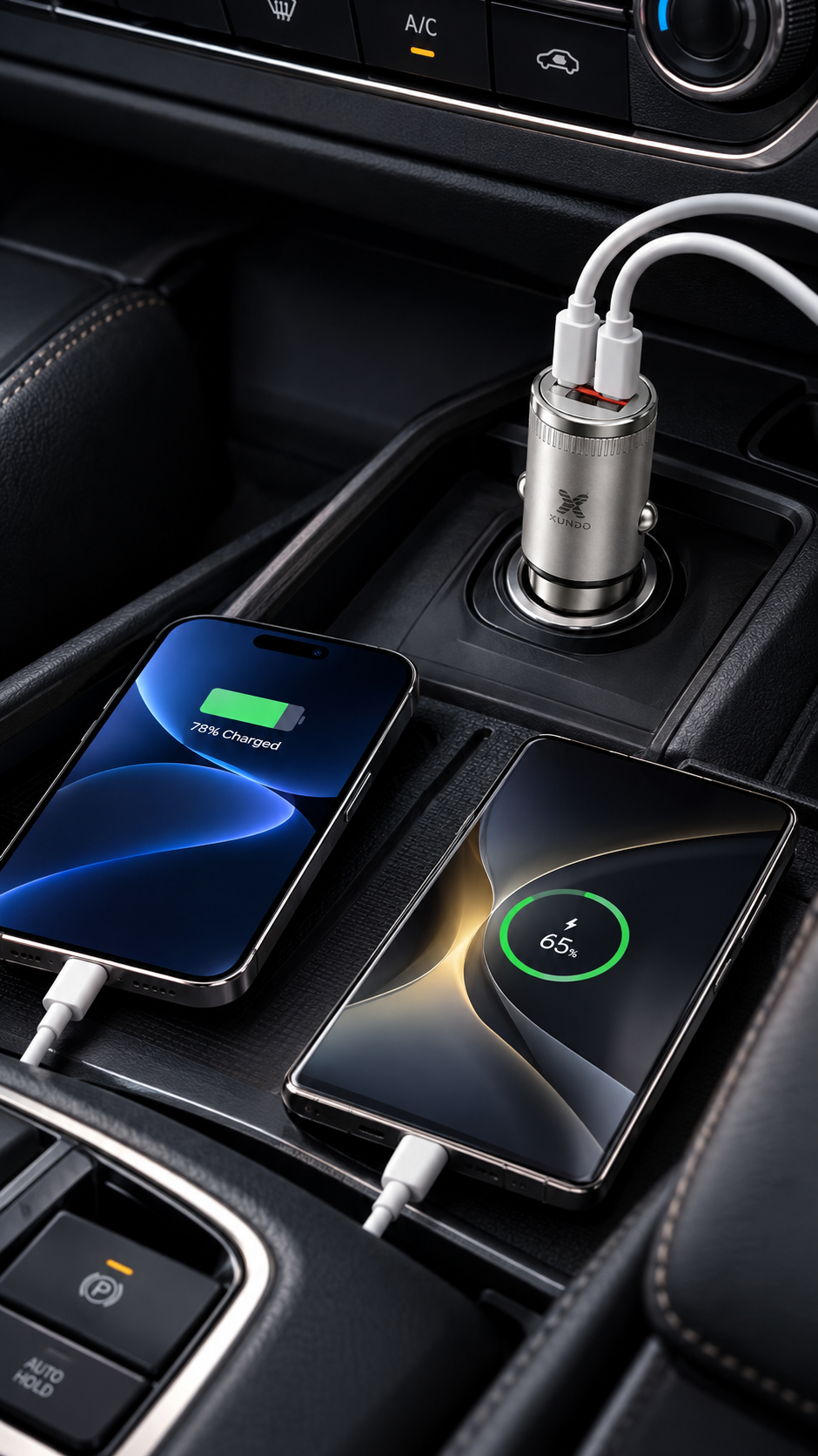 Xundo PD 30W Dual-Port Mini Car Charger