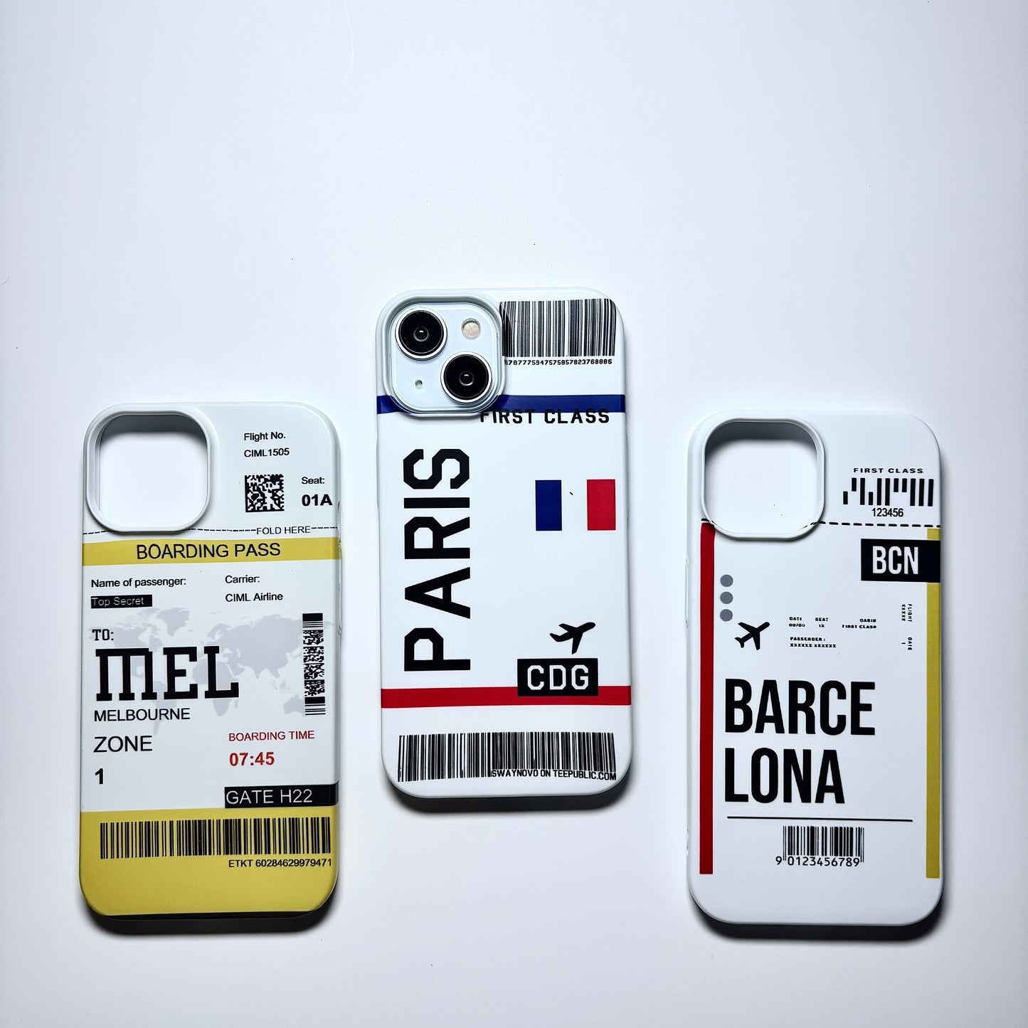 Bon Voyage Printed iPhone Case
