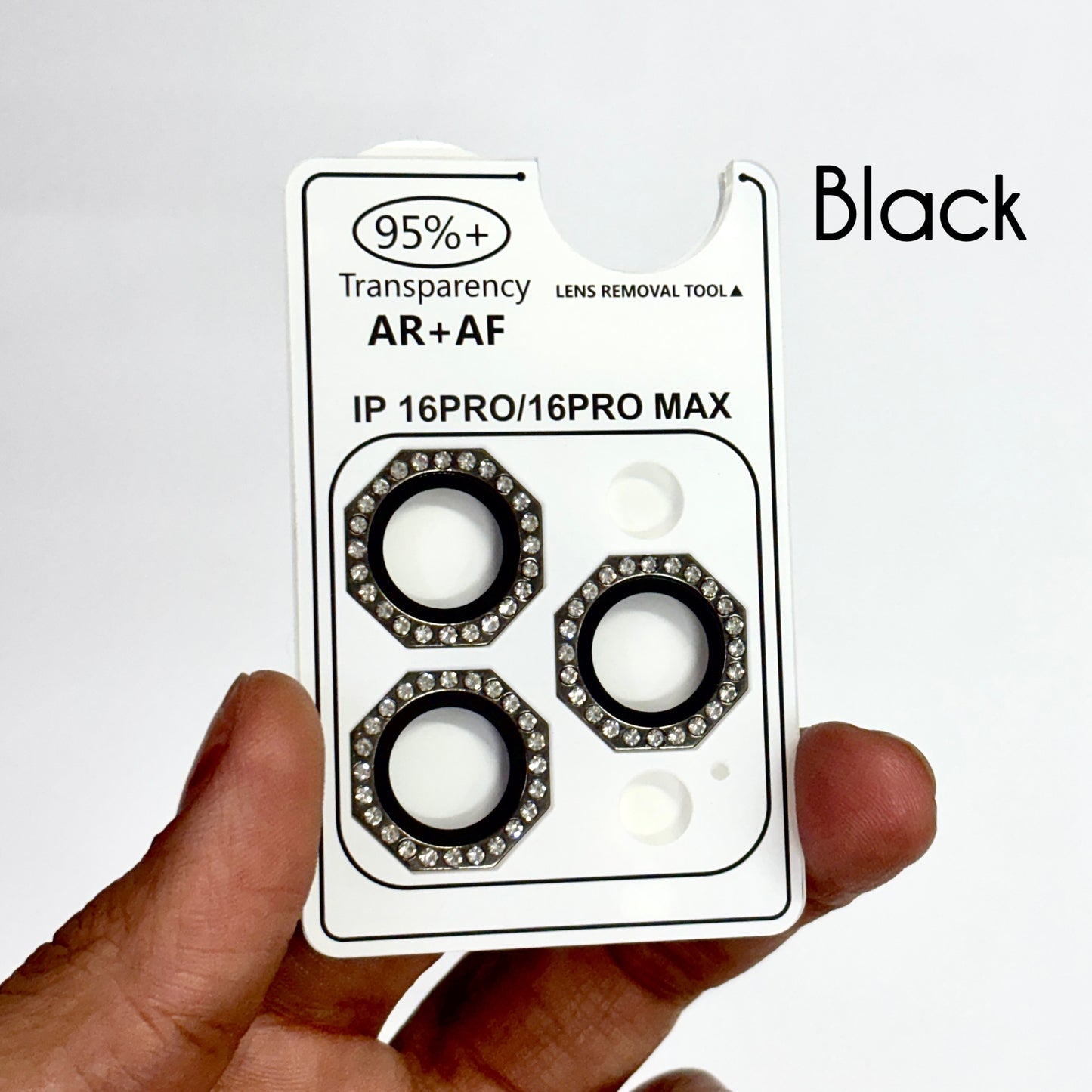 Diamond Octagonal Camera Rings for iPhone