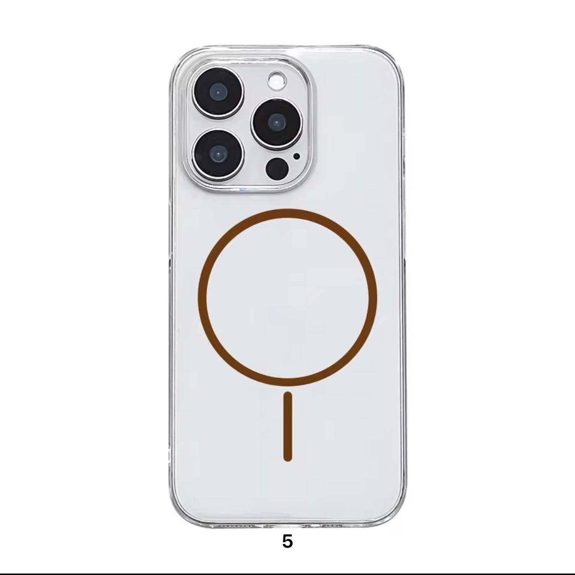 Anti-Yellow Transparent MagSafe iPhone Case