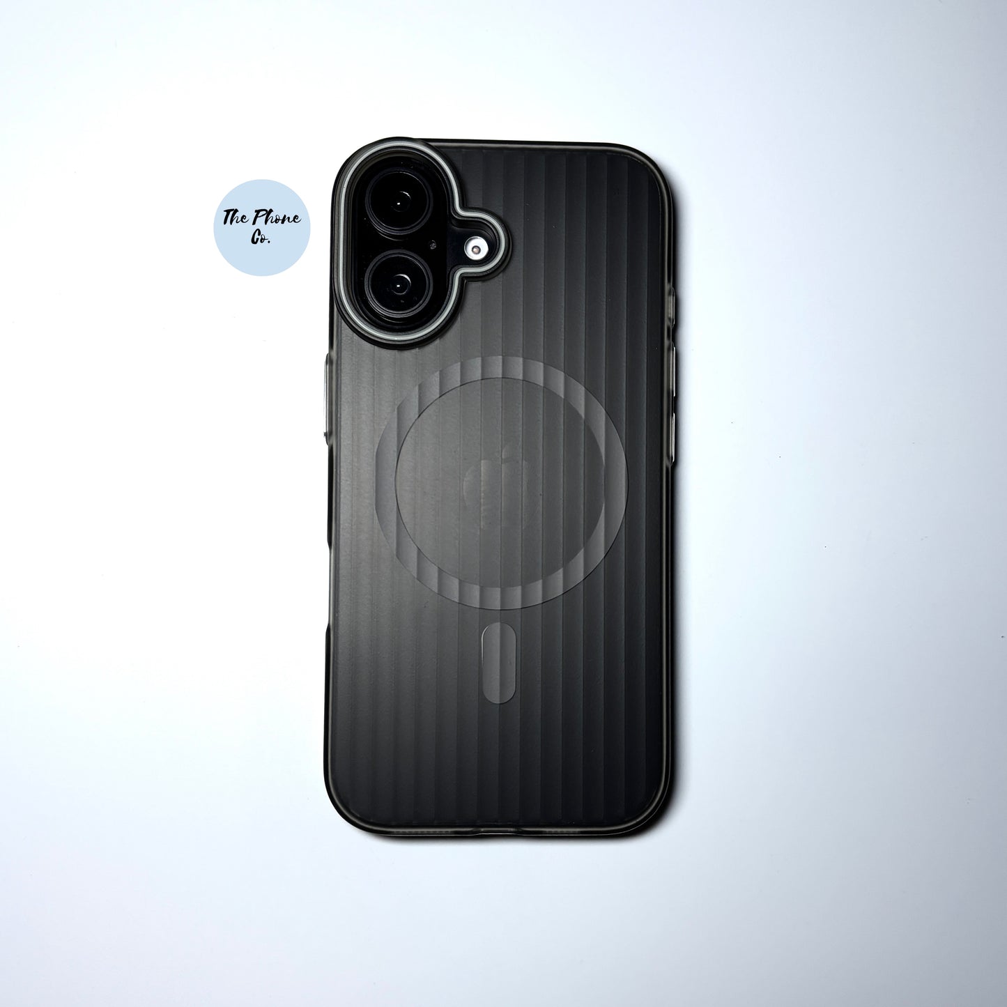 MagSafe Transparent Striped iPhone Case