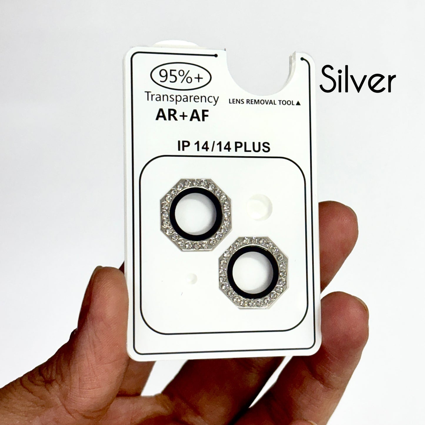 Diamond Octagonal Camera Rings for iPhone