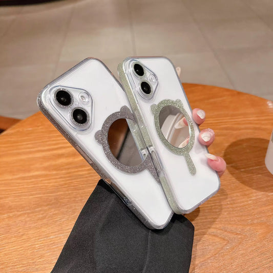 Transparent MagSafe Fancy Bling Case for iPhone