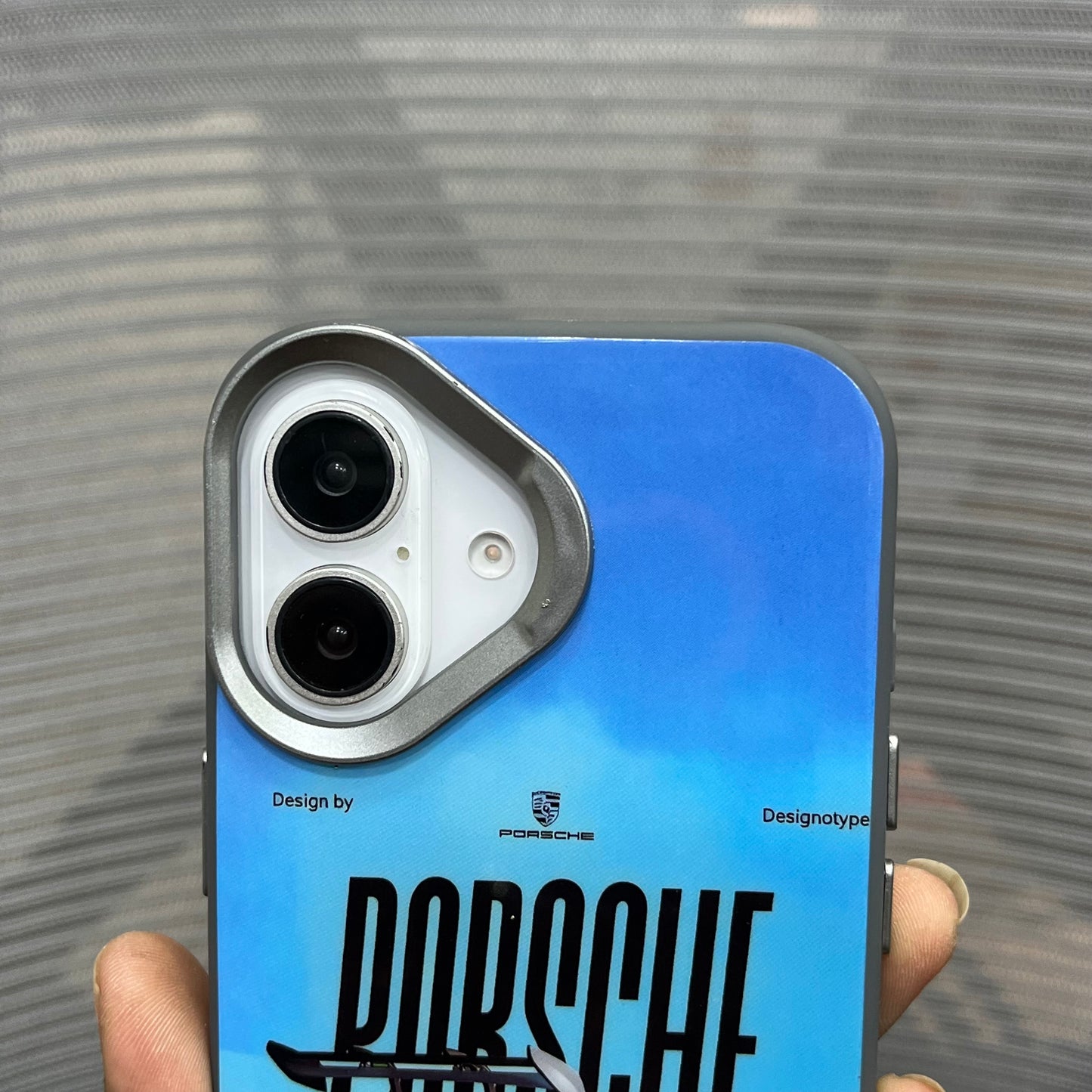 Glossy Car Print Protective iPhone 16 Case