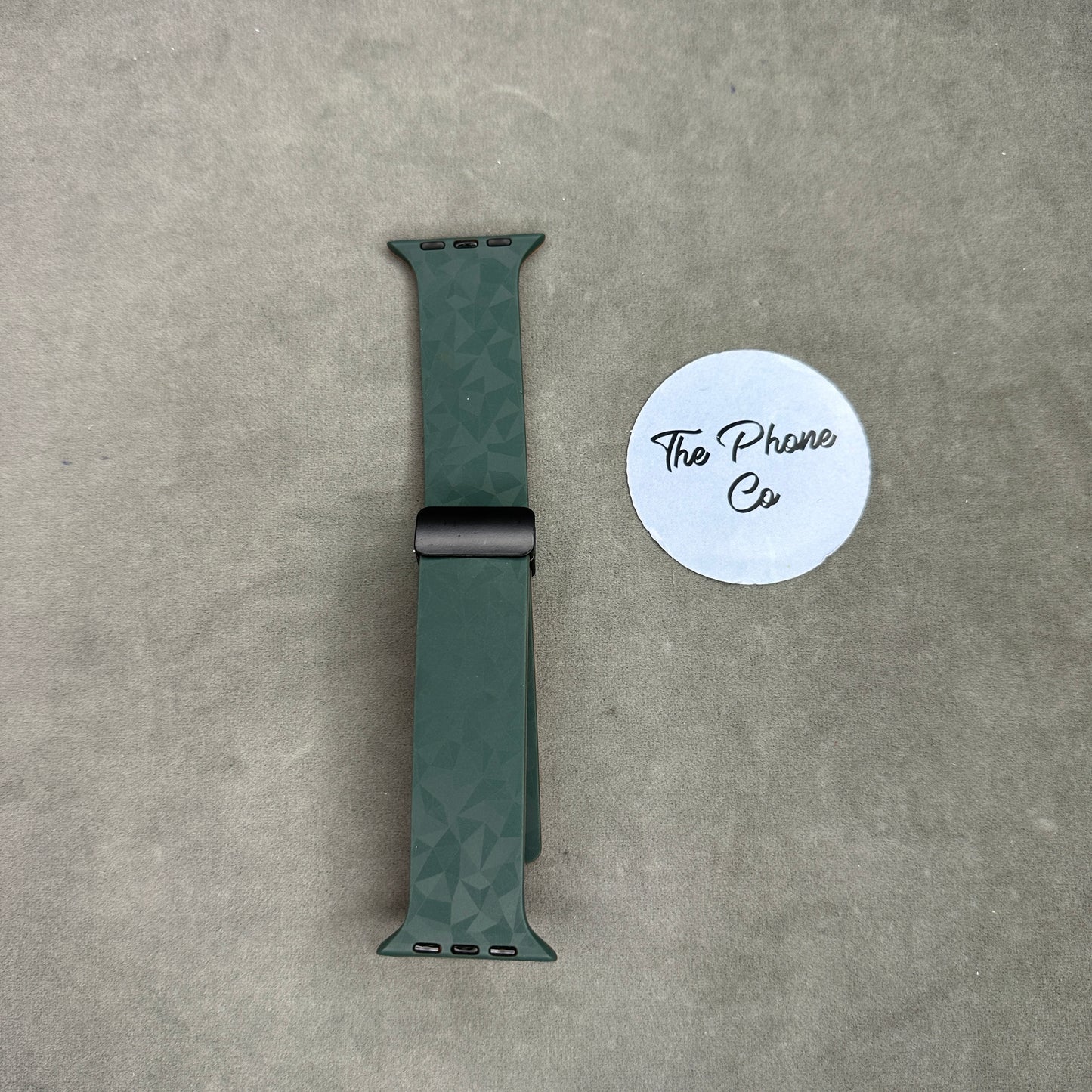 Abstract Textured Silicone Magnetic Apple Watch Strap