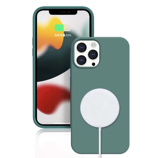 Premium Silicone MagSafe Hard Case for iPhone