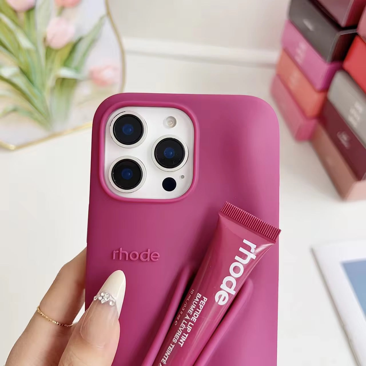 3D Silicone iPhone Lip Case with Lip Tint