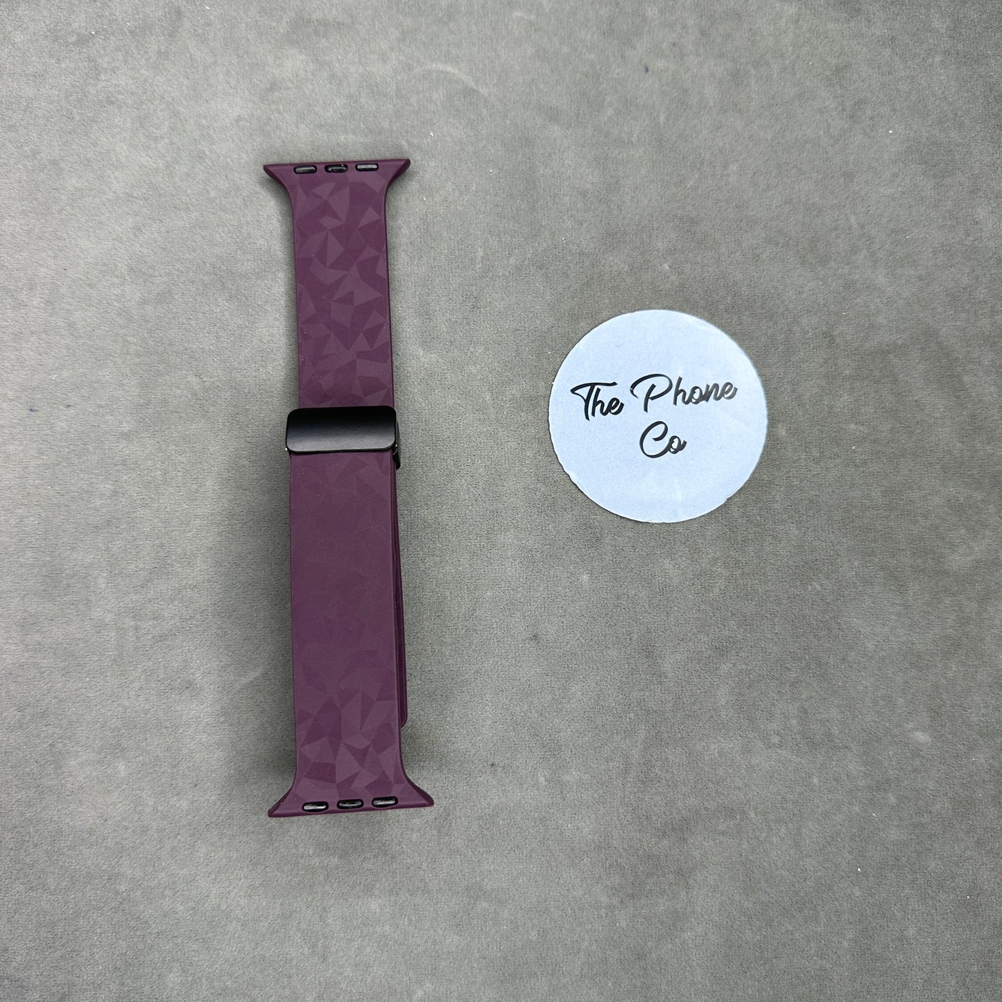 Abstract Textured Silicone Magnetic Apple Watch Strap