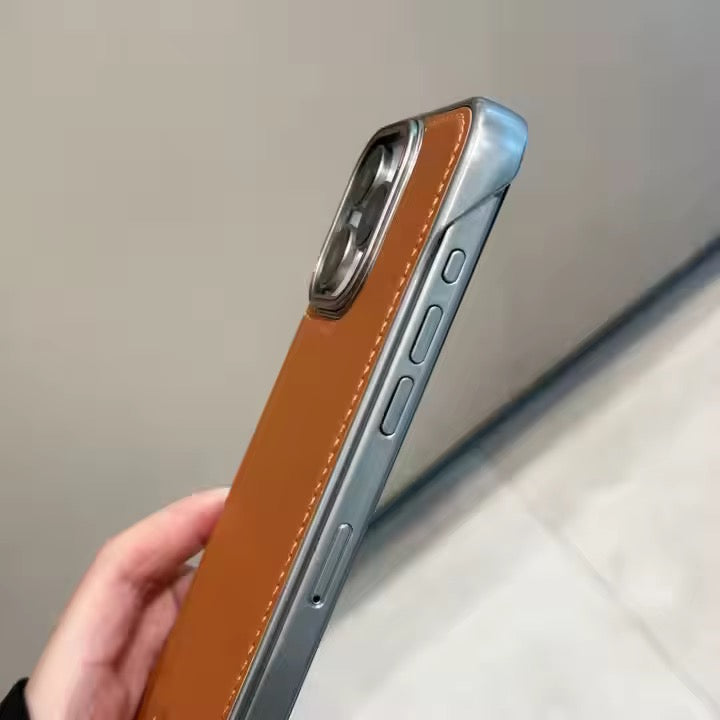 Premium Leather Hard MagSafe Case for iPhone
