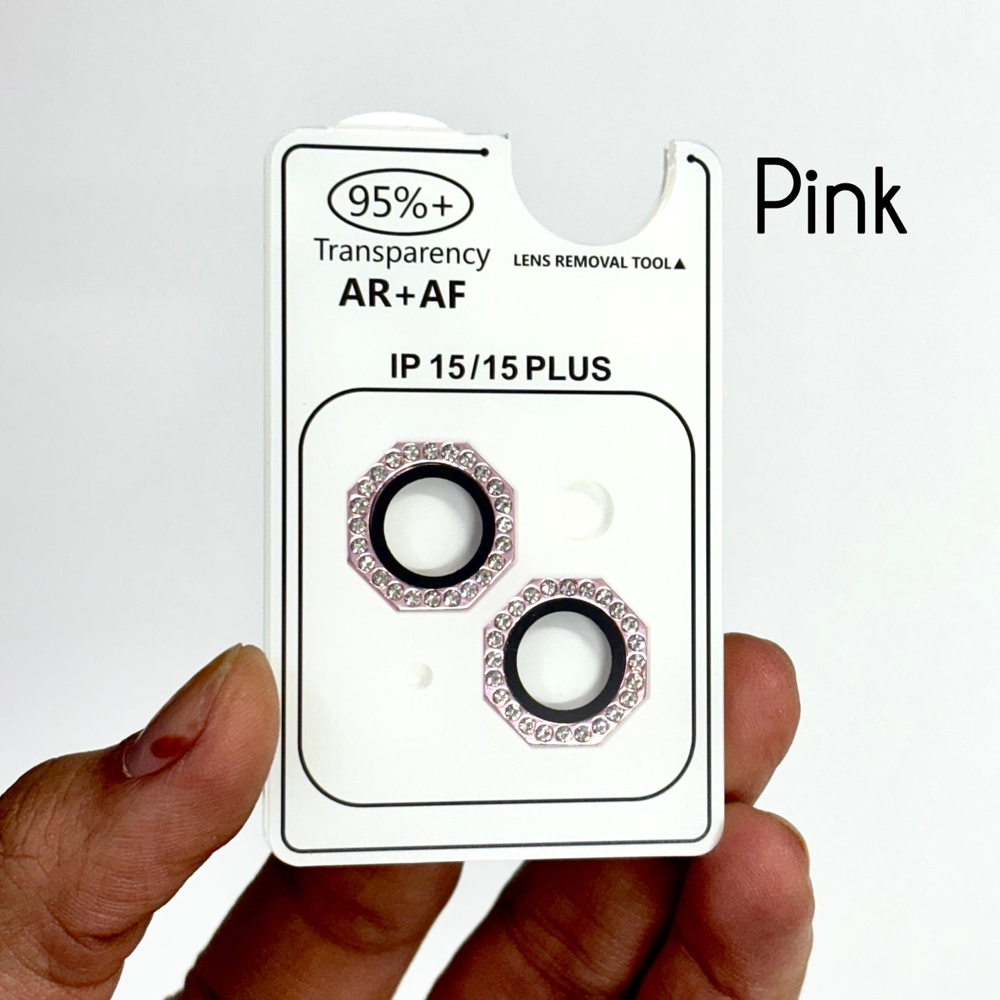 Diamond Octagonal Camera Rings for iPhone