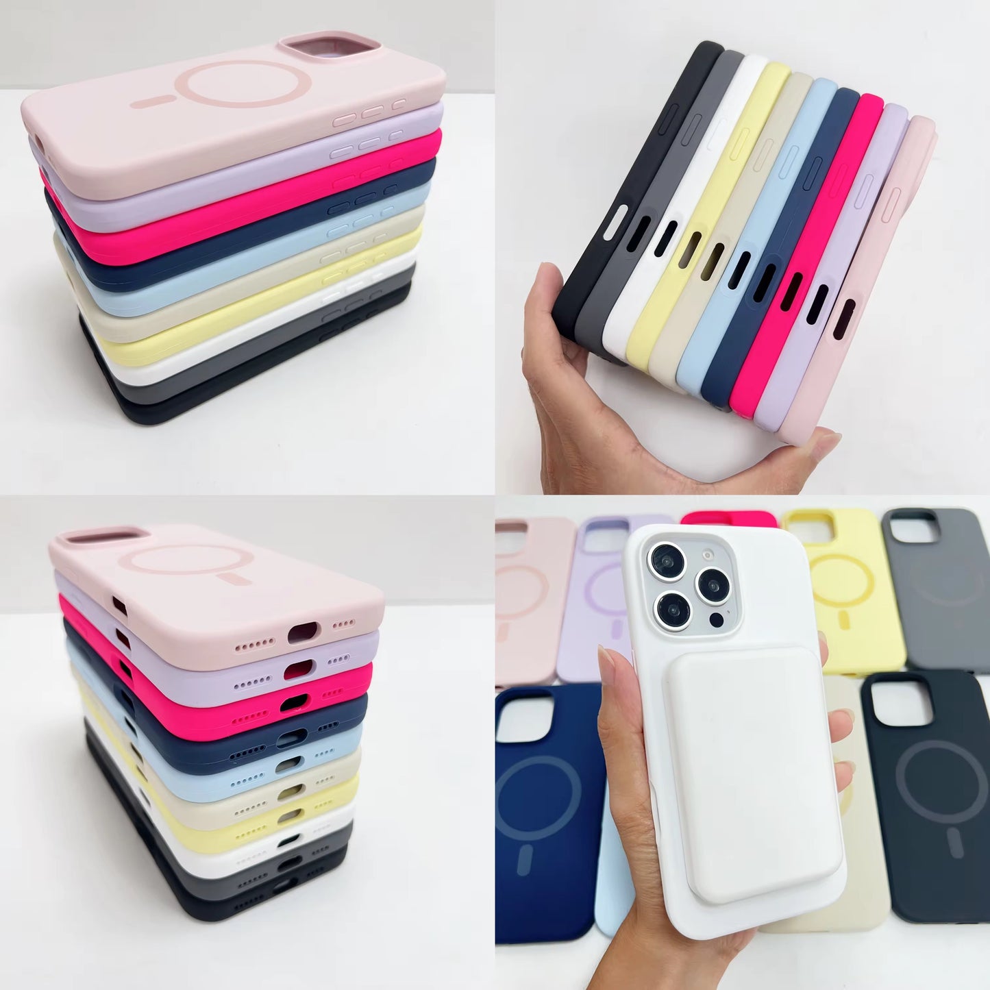 Silicone MagSafe Hard Case for iPhone