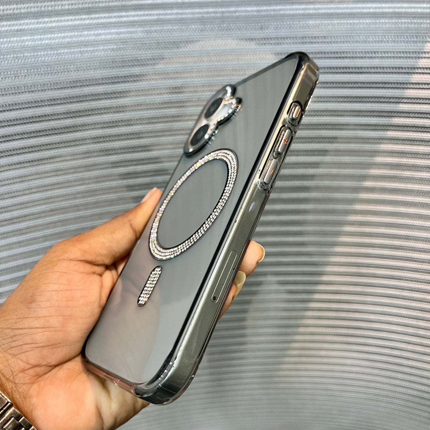 Tinted Black Diamond MagSafe iPhone 17 Case