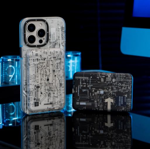 Circuit Board Magnetic Wireless Power Bank - 5000 mAh