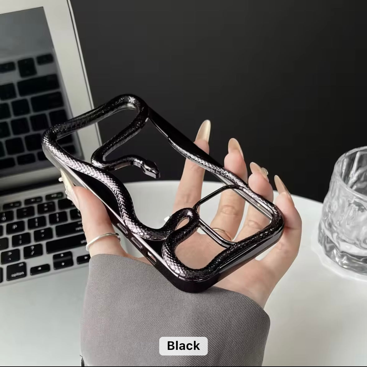 Fancy Snake Designer Soft Silicone Case for iPhone