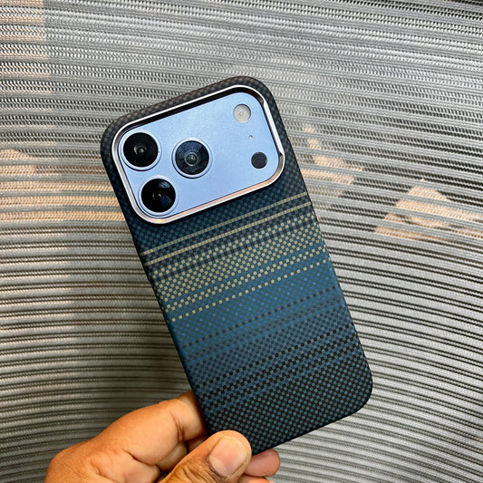 Carbon Fiber Gradient Embossed iPhone Case