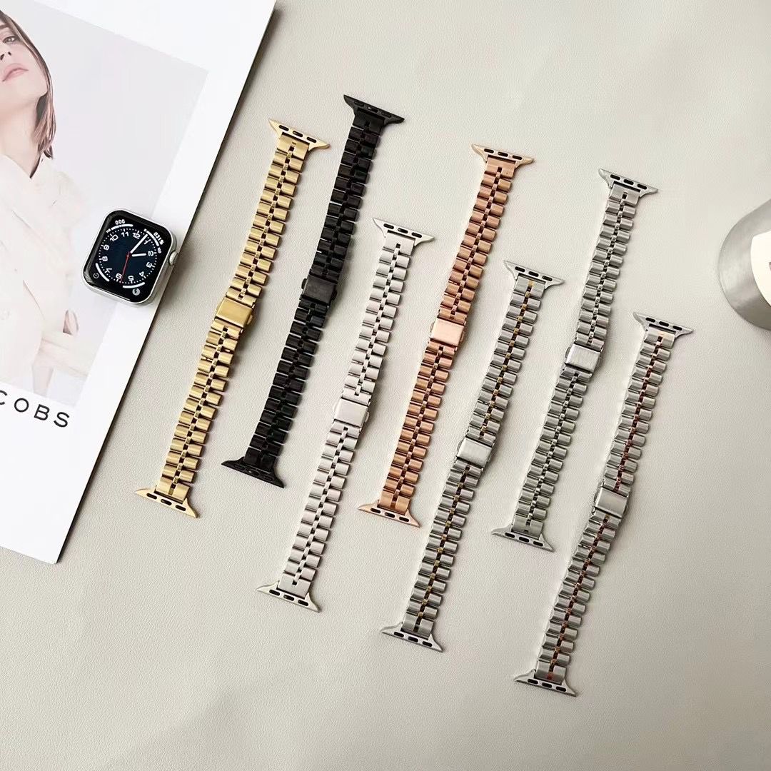 Premium Metal Textured Apple Watch Strap
