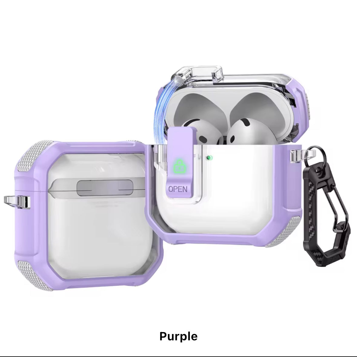 Hard Case with Lock for AirPods Pro and AirPods Pro 2nd Gen