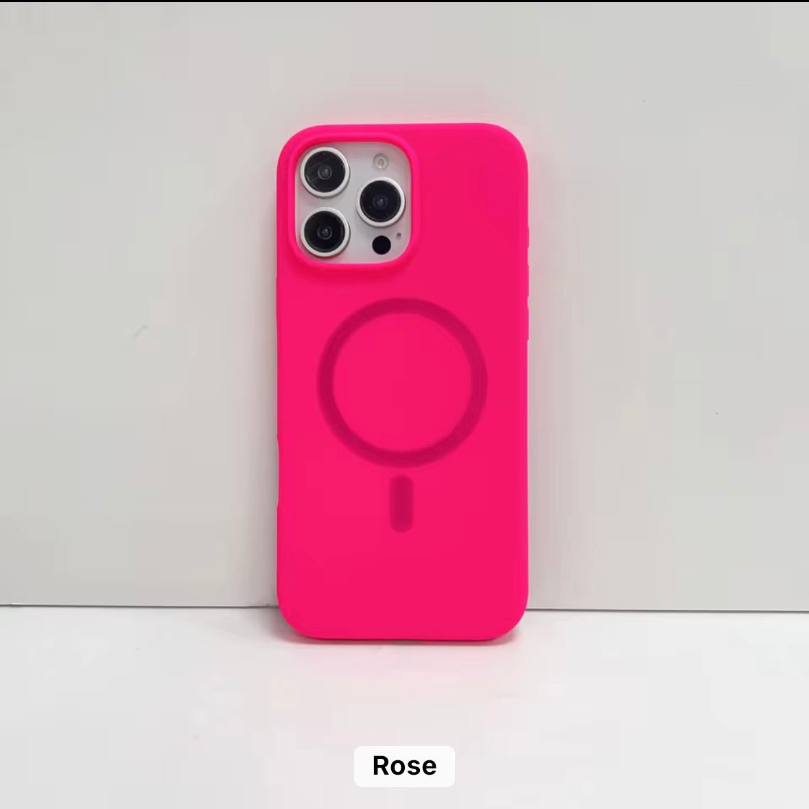 Silicone MagSafe Hard Case for iPhone