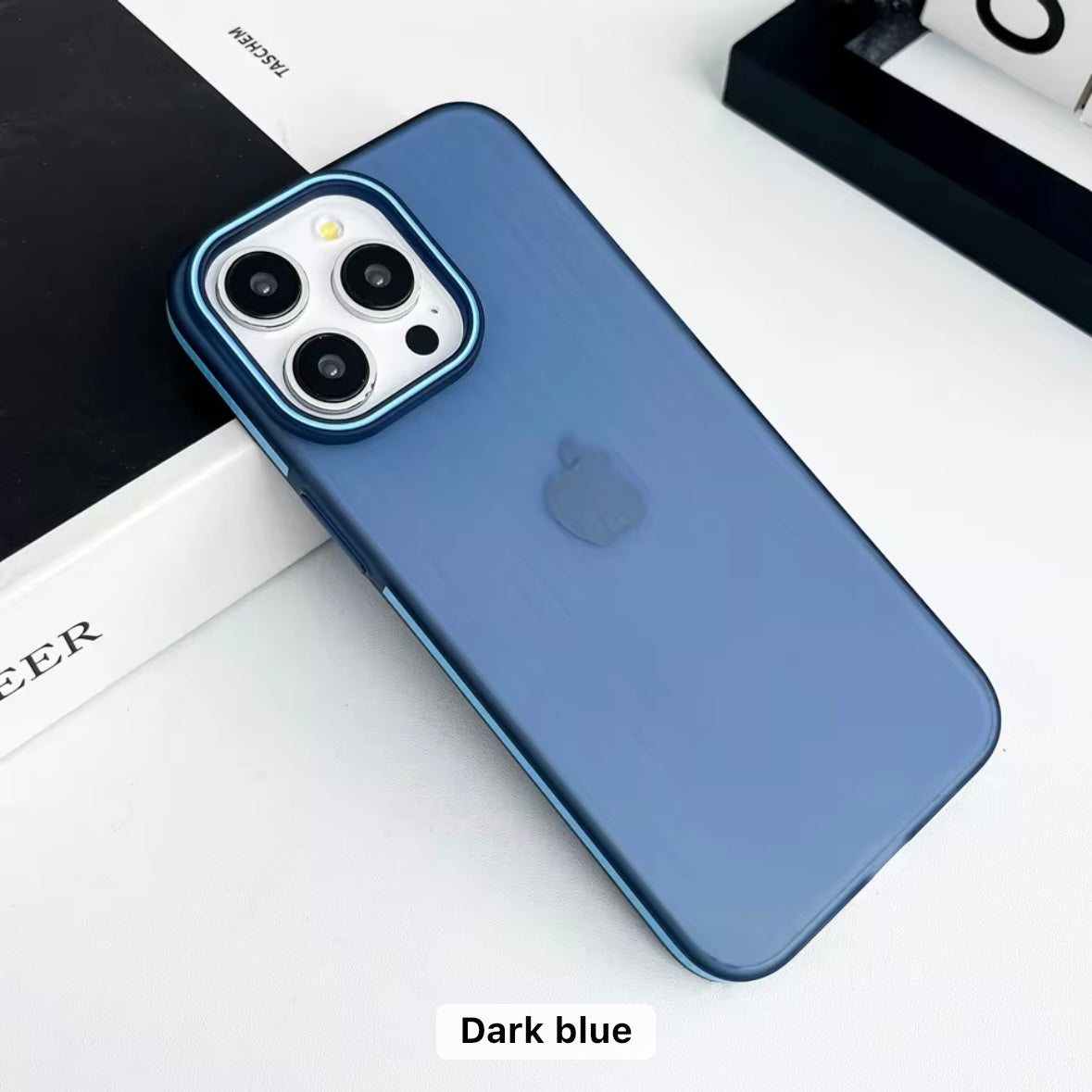 Slim Fit Hard iPhone Case with Embossed Stripes