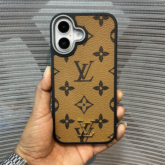 LogoLuxe Leather iPhone Case