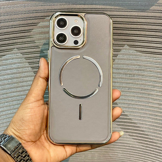 LeatherAura MagSafe Protective iPhone 15 Pro Case