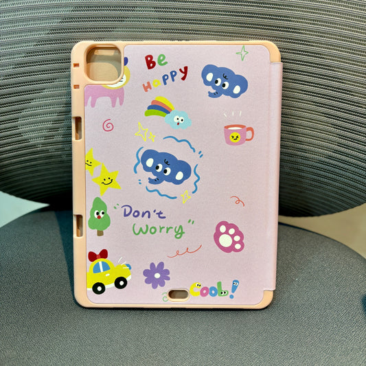 3D Cartoon Printed iPad Case