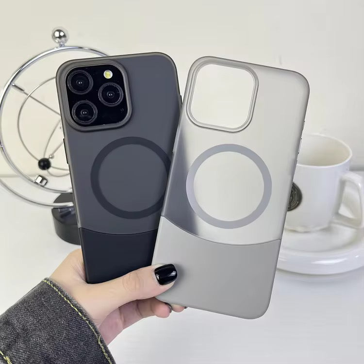 Dual Color Matte Magsafe Slim Fit Case for iPhone