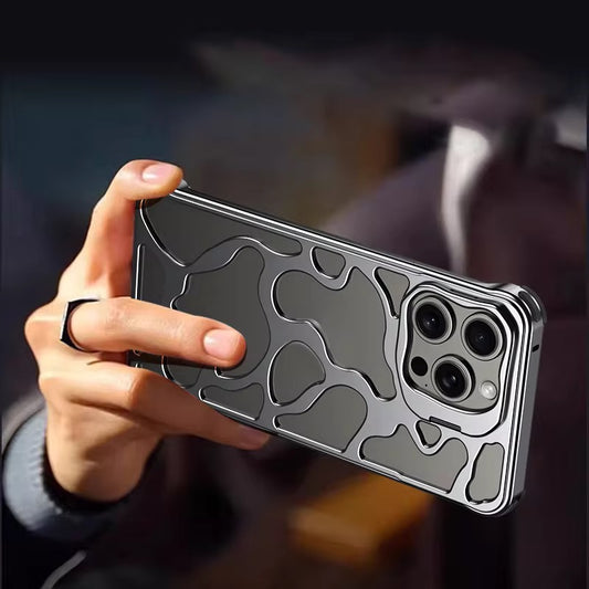 Premium Metal Case With Stand for iPhone