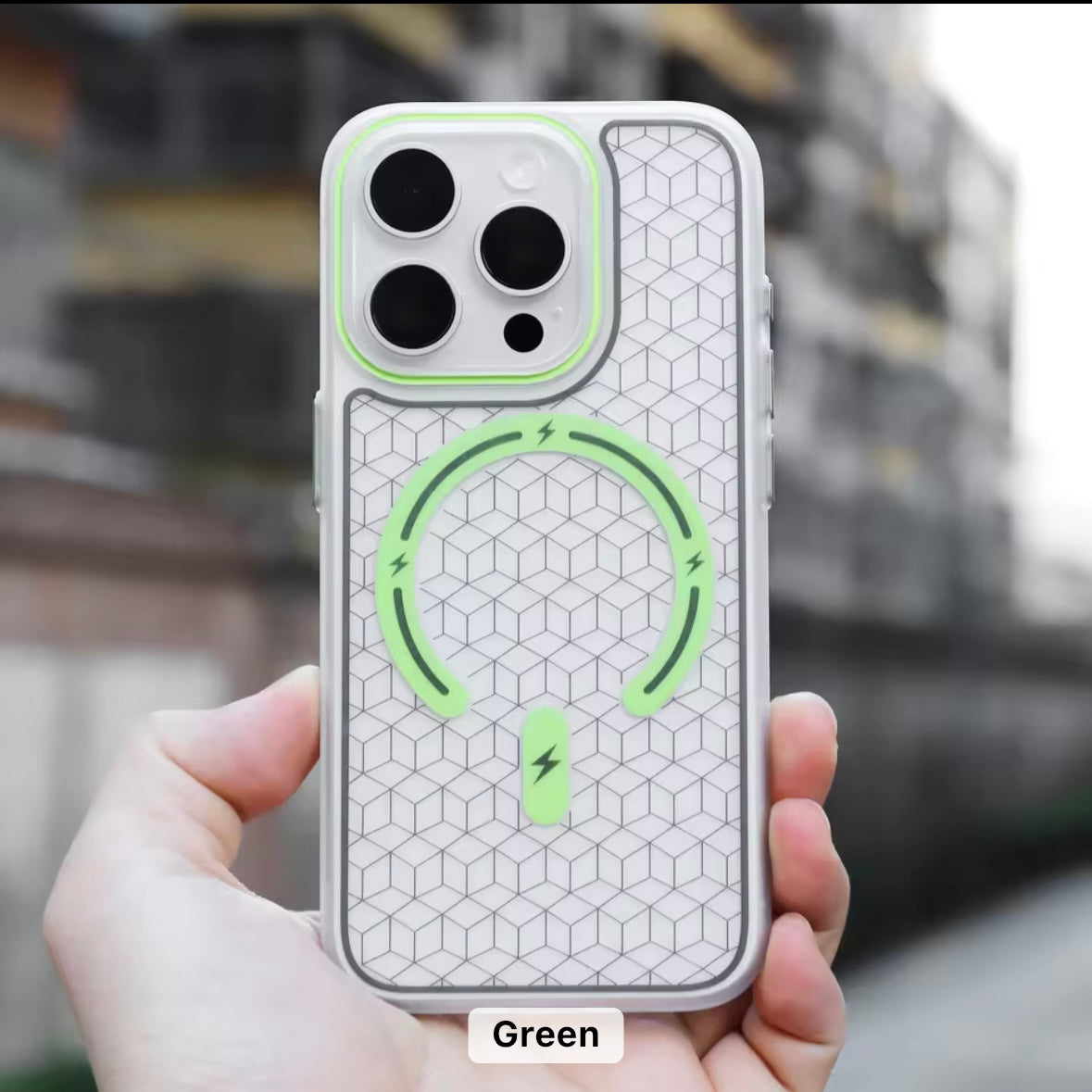 MagSafe Printed Matte Hard Case for iPhone