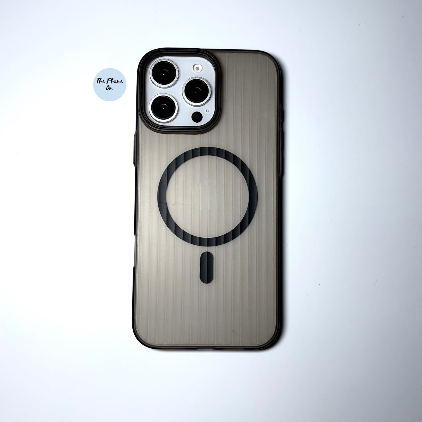 MagSafe Transparent Striped iPhone Case