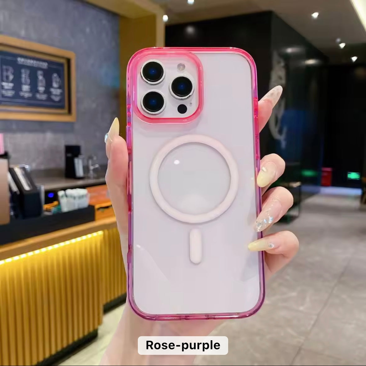 Dual Tone Gradient Magsafe Silicone Case for iPhone
