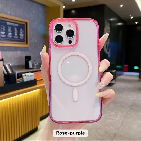 Dual Tone Gradient Magsafe Silicone Case for iPhone