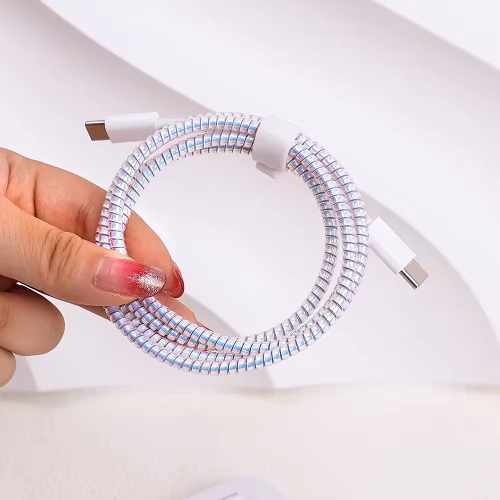 Spiral Full Size Cable Protector for Charging / Headphone / Audio Cable - Pack of 2 at 249